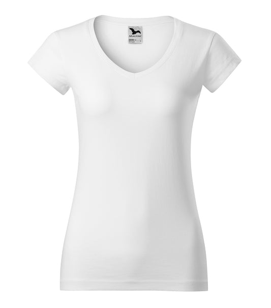 MALFINI T-SHIRT LADIES FIT V-NECK 162