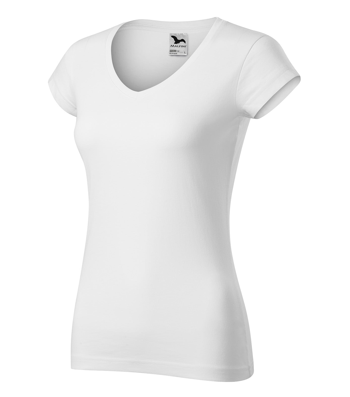 MALFINI T-SHIRT LADIES FIT V-NECK 162