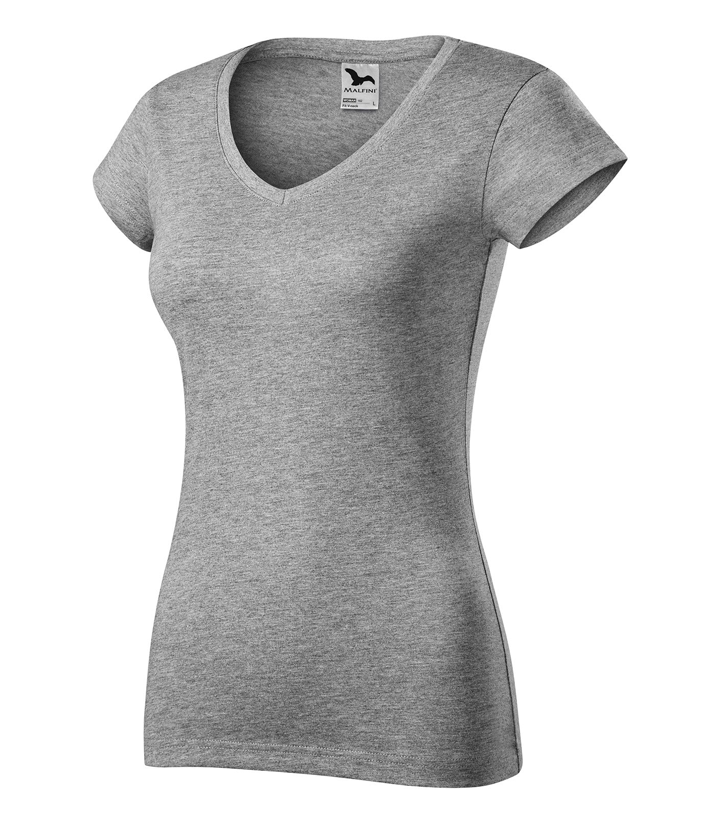 MALFINI T-SHIRT LADIES FIT V-NECK 162