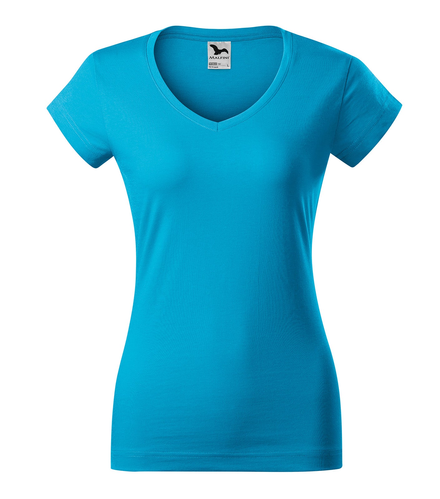 MALFINI T-SHIRT LADIES FIT V-NECK 162