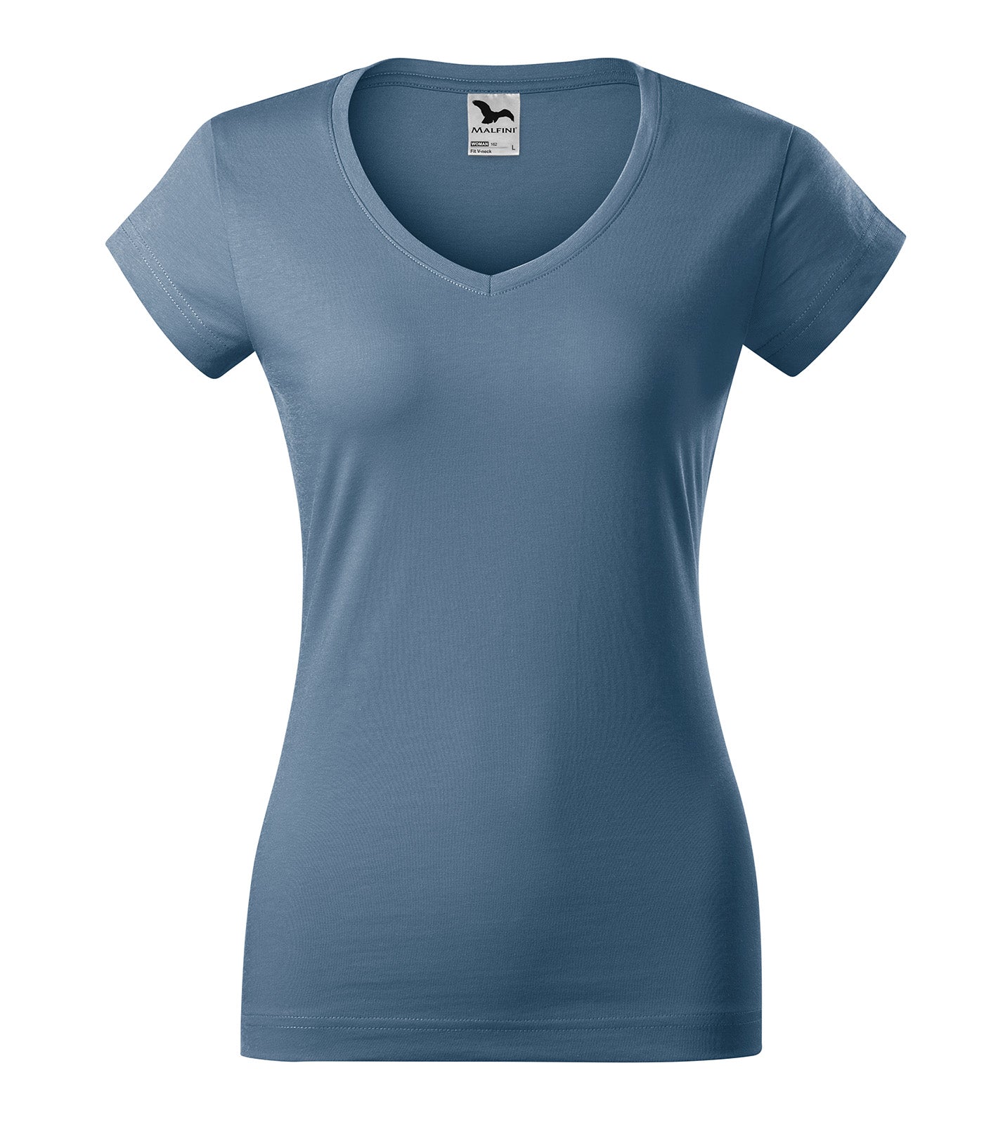 MALFINI T-SHIRT LADIES FIT V-NECK 162