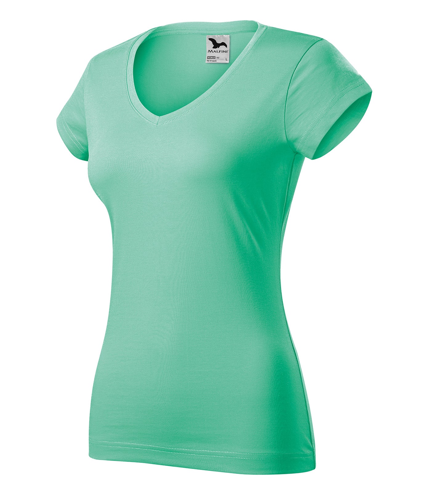 MALFINI T-SHIRT LADIES FIT V-NECK 162