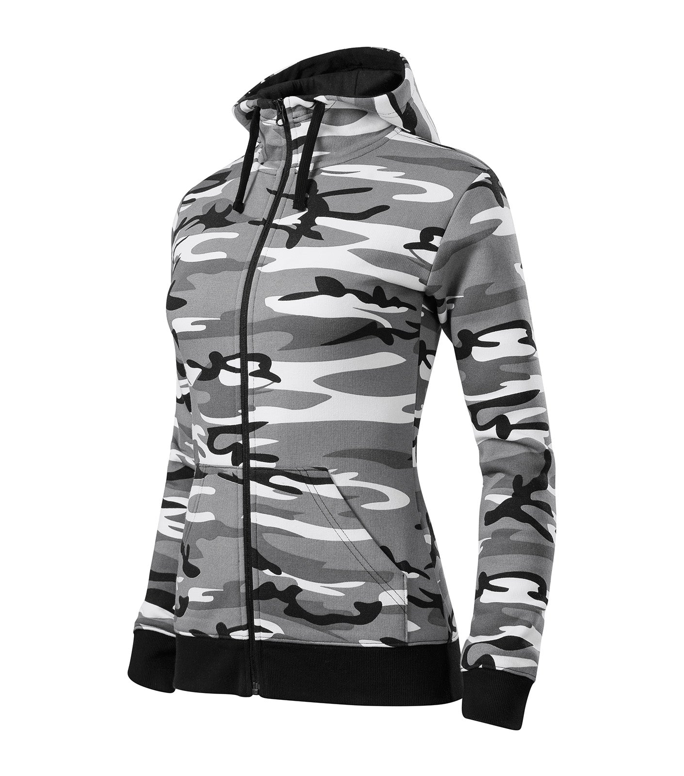 MALFINI ZIPPER LADIES CAMO C20