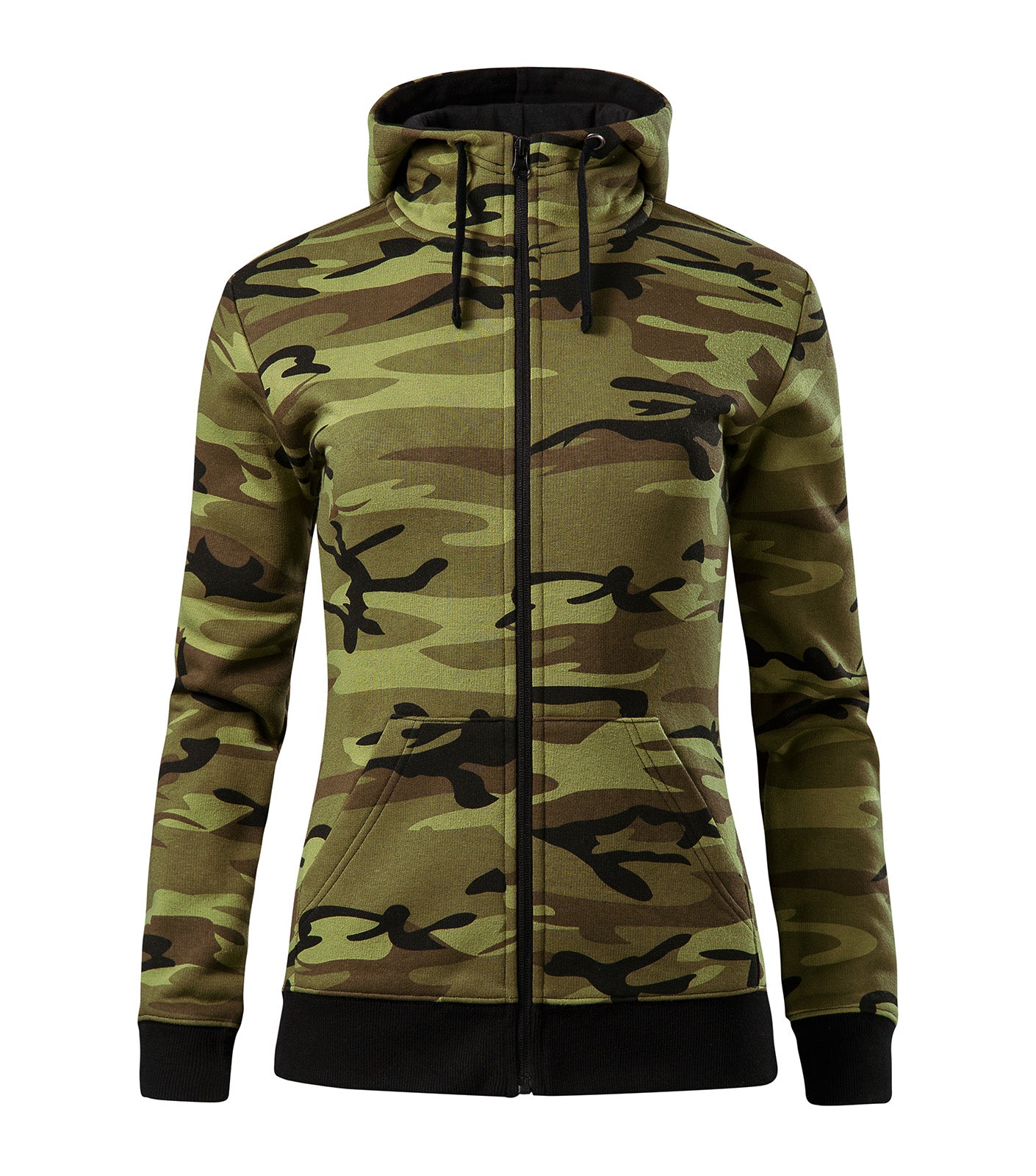 MALFINI ZIPPER LADIES CAMO C20